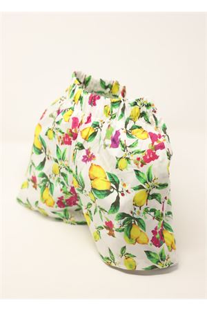 short bambina con limoni e bouganvillea Capridea | SHORTLIMONIBOUGANVILLEALEMONS